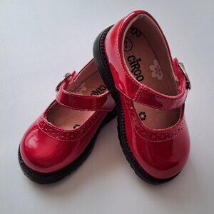 Toddler Girls Size 7 Magenta Patent Mary Jane Shoes – Great Condition